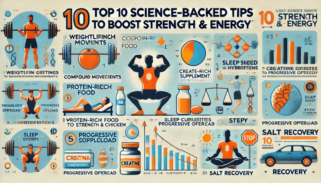 Top 10 Science-Backed Tips to Boost Strength & Energy 1 Top 10 Science-Backed Strategies to Boost Strength, Increase Energy & Improve Long-Term Health Naturally